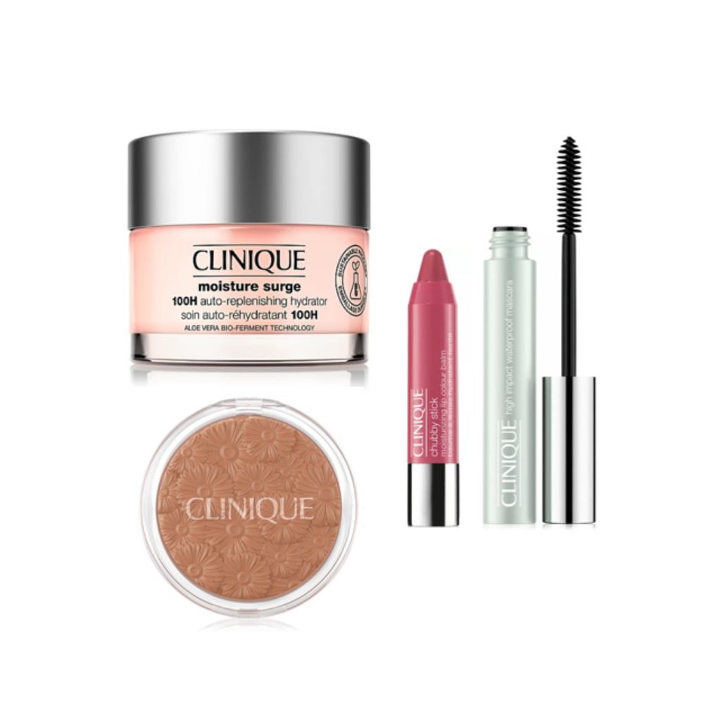 NEW 4 full sized product plus tote Clinique Set $123 value - ONLY $100